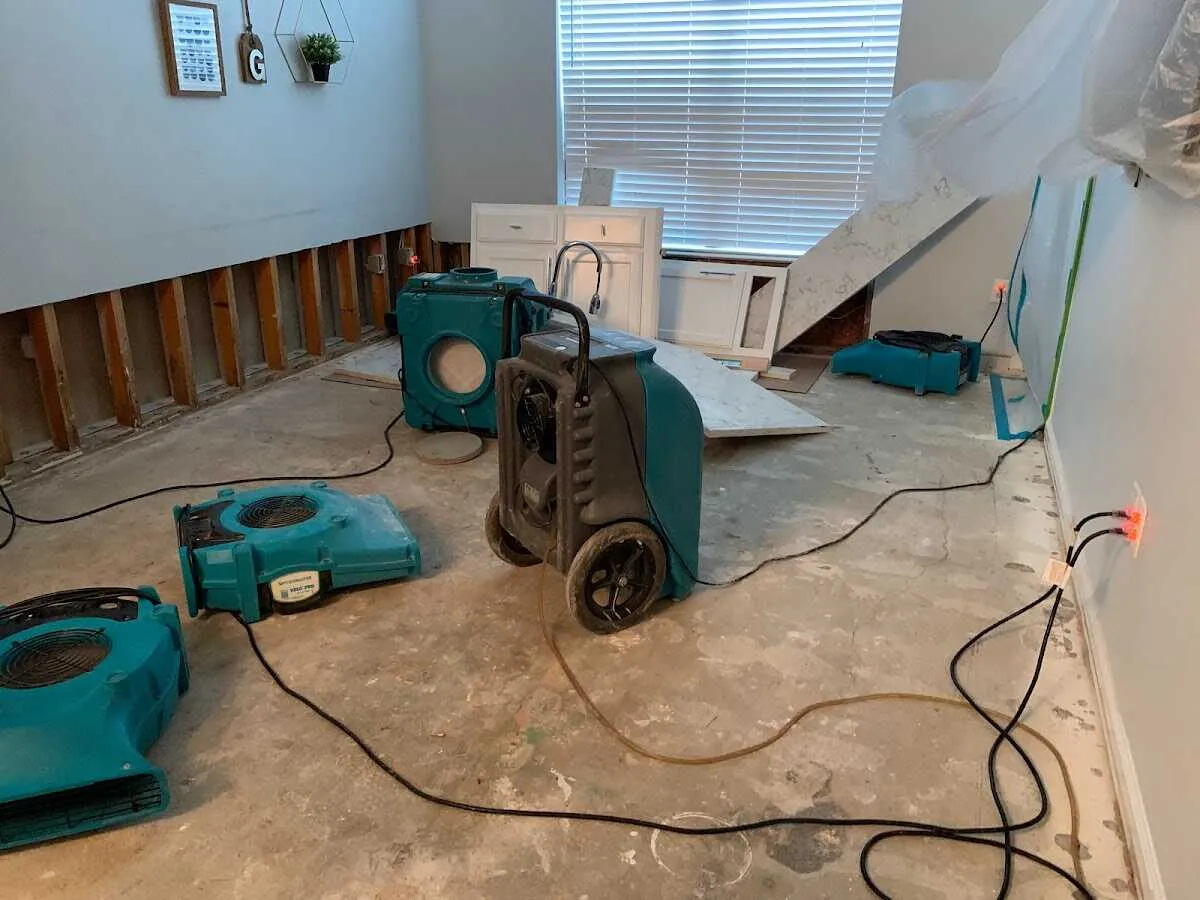 Dehumidifier in flood-cut room for Water Extraction & Removal in Port Jervis